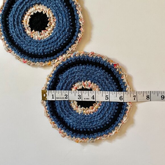 Crochet Pot Holder, Crochet Trivet, Kitchen Decor Placemats, Pot Holders July 4 - Picture 5 of 7